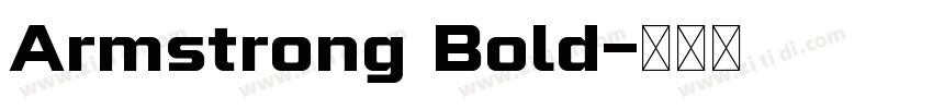 Armstrong Bold字体转换